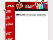 Tablet Screenshot of anabolizery.muscle.cz